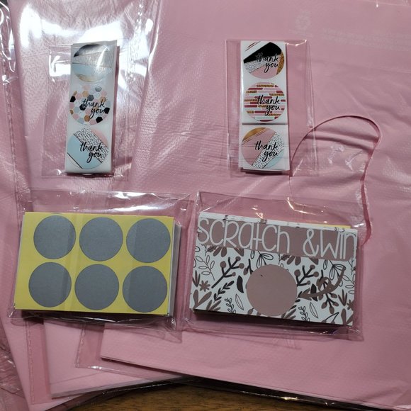 Baby Girl Baby Shower-Party-Birthday Bundle - Goodie Bags, Scratch & Win Cards, - Picture 2 of 7